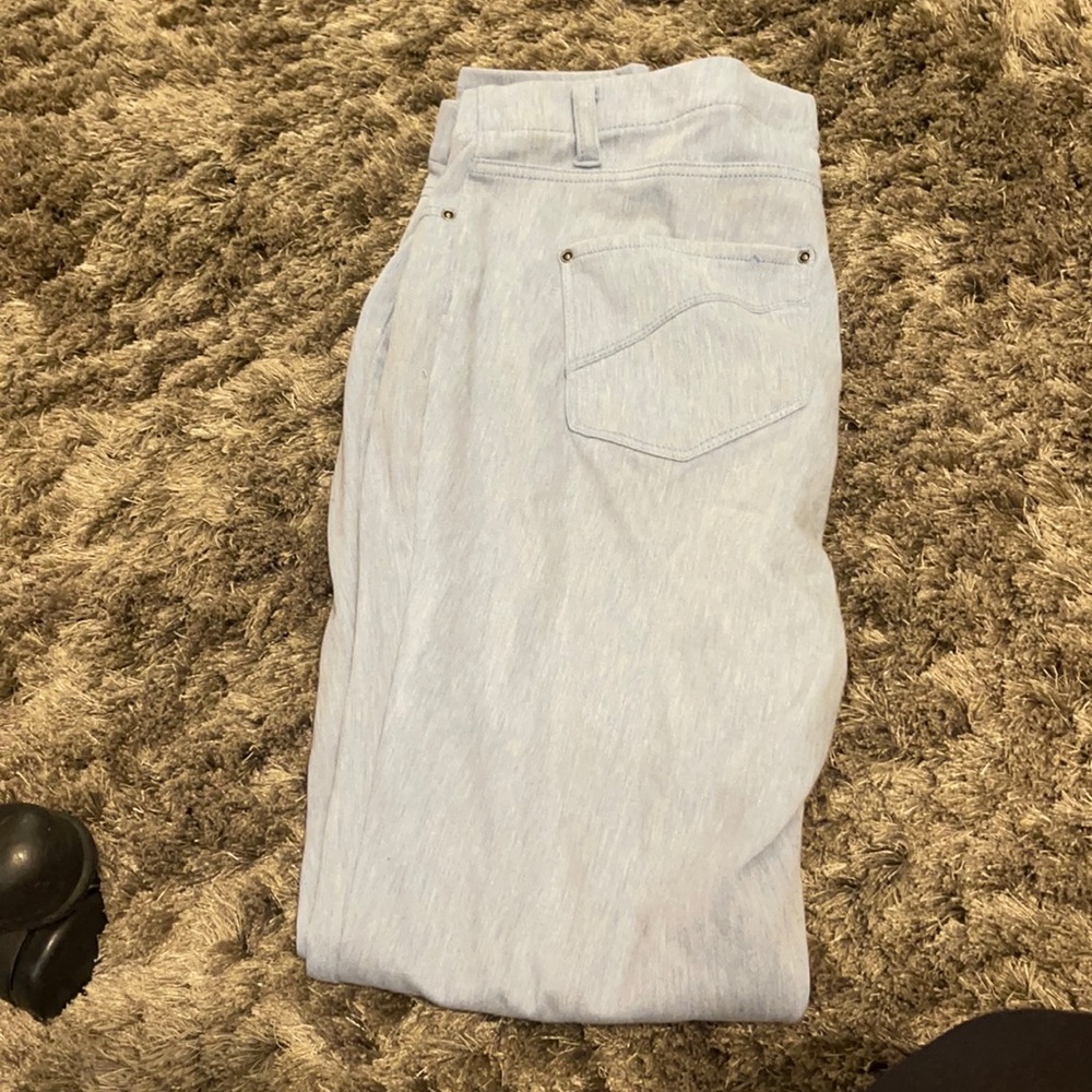 Light blue jeggings. Worn couple of times